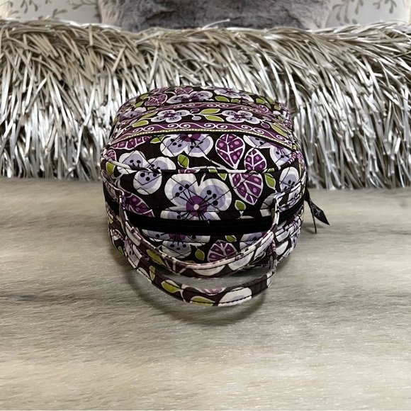 VERA BRADLEY Plum Petals Zipper 2011 Insulated Lunch Bunch Bag Purple Floral Y2K - Picture 6 of 14